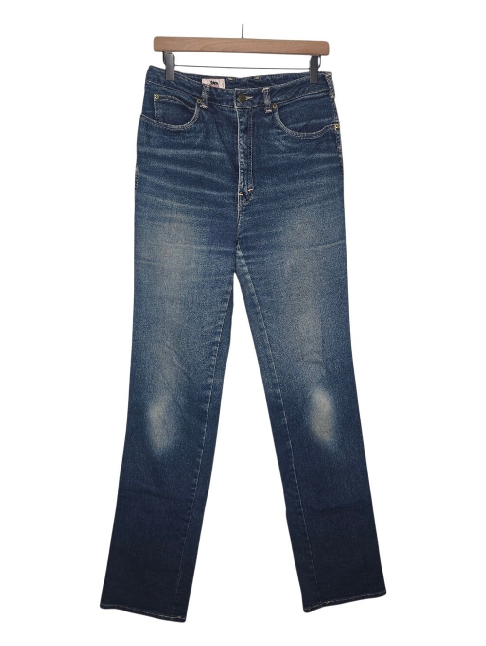 Vintage 70s 80s Jesse Womens Dark Wash High Waist Straight Leg Denim Jeans 13/14